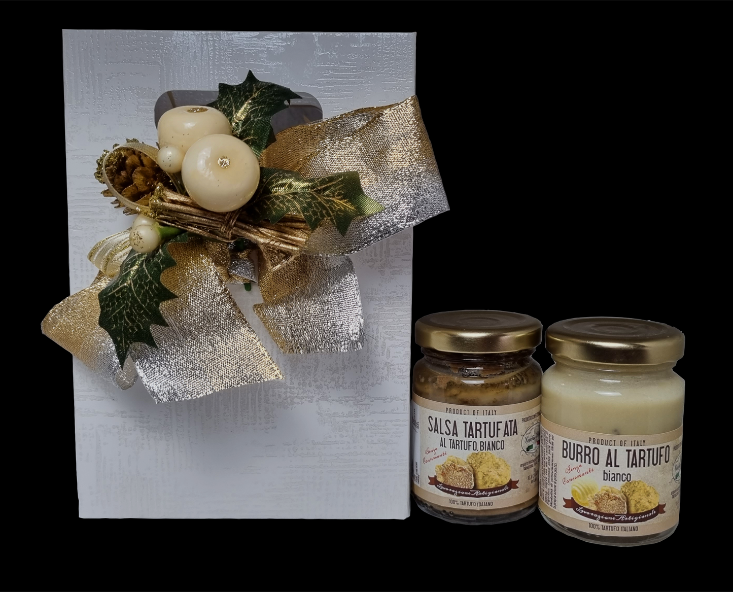 Gift box - White truffle sauce 80g and White truffle butter 80g