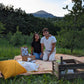 Trüffelpicknick in einer Trüffelplantage im Apennin